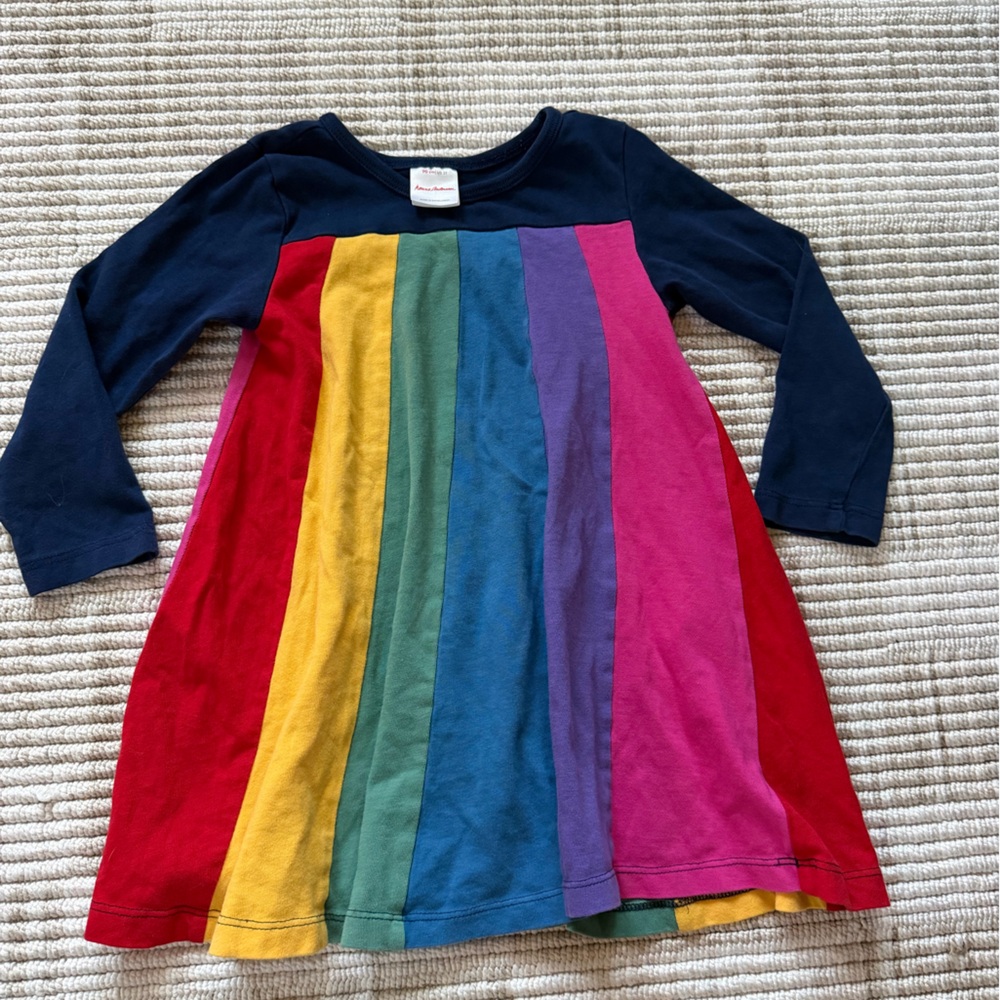 Hanna Andersson Rainbow Striped Dress